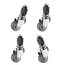 4 stuks rubberen wiel meubelen-2 inch 25 vierkante kuip