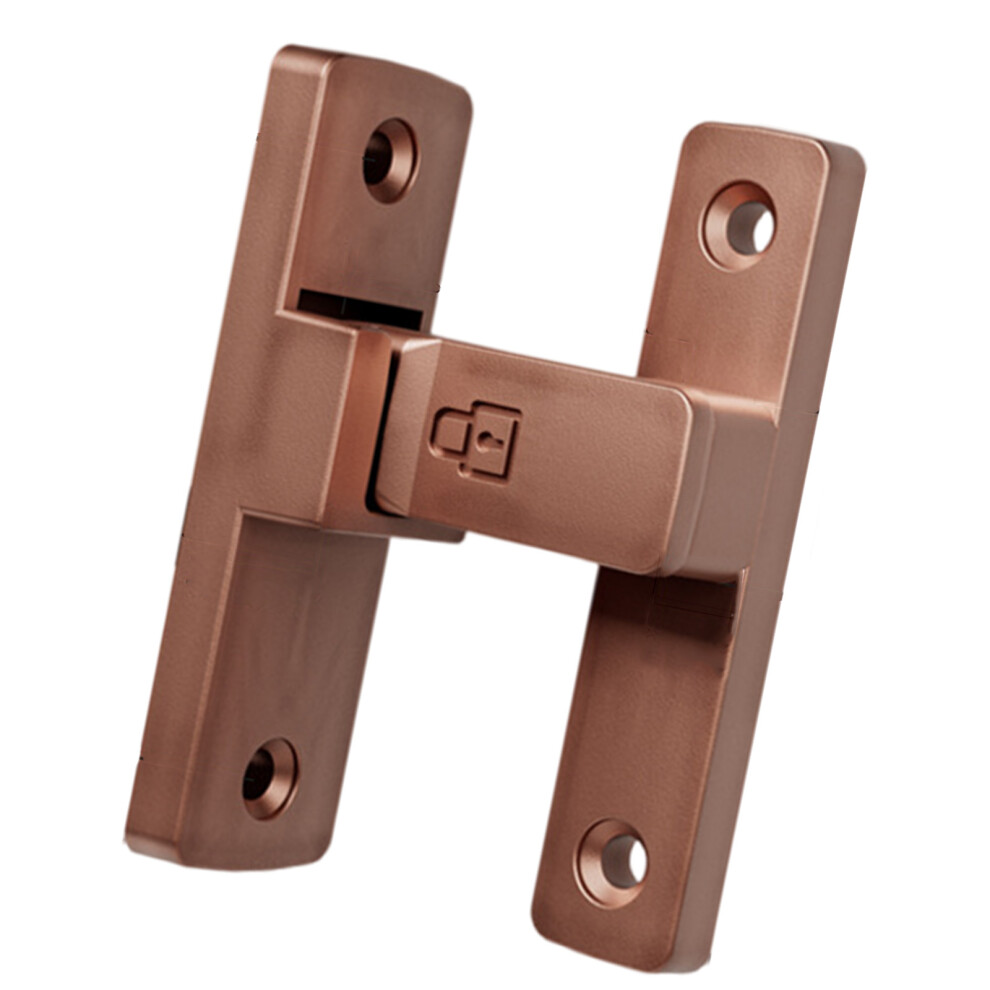 Portable Sturdy 90 Degree Door Latches Lock Easy-Red Ancient 7732000567674