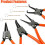 Snap Ring Pliers Set for Increased Accessibility, Ergonomic Circlip Pliers, Precision Tools with Labor-saving Design 2