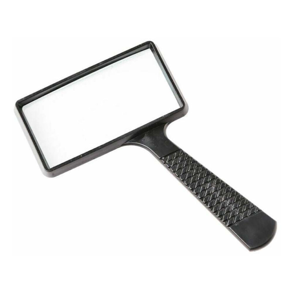 Premium Handheld Magnifier for Reading and Inspection, 10X Magnification Magnifying Glass with Scratch Resistant Glass Lens, Lightweight and Durable