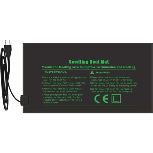Hydroponic Heating Pad For Seedling Heat Mat, Waterproof Durable, Multi-Layer Structure, Ideal Temperature, Versatile Use, 24 X 52Cm 1