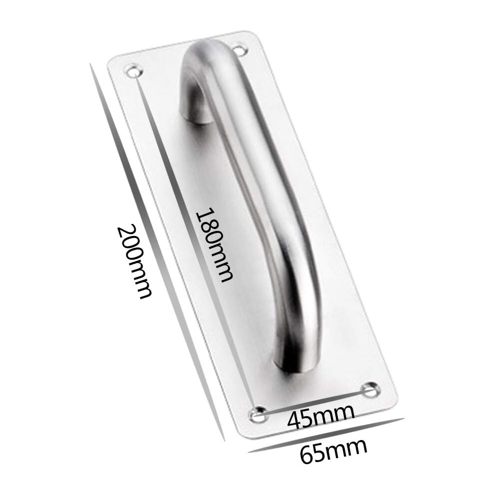 Durable Stainless Steel Door Handle, Heavy Duty Barn Door Pull With Exquisite Craftsmanship For Wide Application, Easy To Assemble Brushed Surface 9169997149053