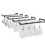 Under Cabinet Stemware Rack, Wrought Iron Material For Sturdy And Dependable Support, Space Saving Design Ensures Elegant Storage Of Multiple Glass 6
