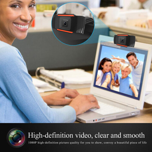 Webcam επιτραπέζιας οθόνης, plug and play, κάμερα web 1080P Full HD με αυτόματη εστίαση και 1