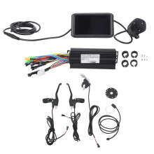 Kit de conversión de controlador sin escobillas para patinete eléctrico, controlador de onda sinusoidal de alta eficiencia, pantalla LCD, carcasa