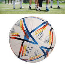 Ballon de football de taille 4 durable avec revêtement en PU élastique pour football jeunesse et adulte
