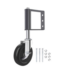 High Performances Gate Wheel with Adjustable-5 inch black
