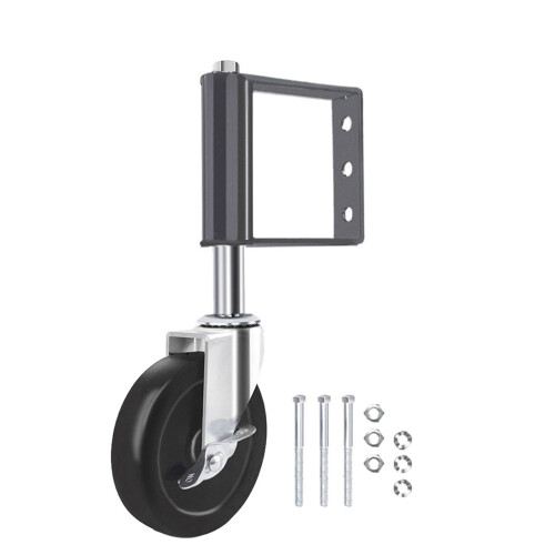 High Performances Gate Wheel with Adjustable-5 inch black
