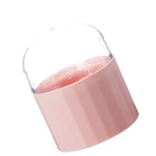 Ei-Schwammhalter-Case Pink 7,8x5,8 cm mit klarem Deckel