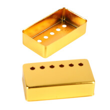 2 Stück Goldene Metall-Halsabdeckung mit 6 Löchern für Single- & Double-Coil-E-Gitarren