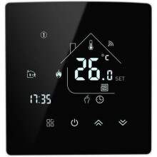 Intelligenter Thermostat mit LCD-Display, präziser Temperaturregelung für Zuhause und Büro, Touchscreen, WLAN-Sprachsteuerung und wöchentlicher
