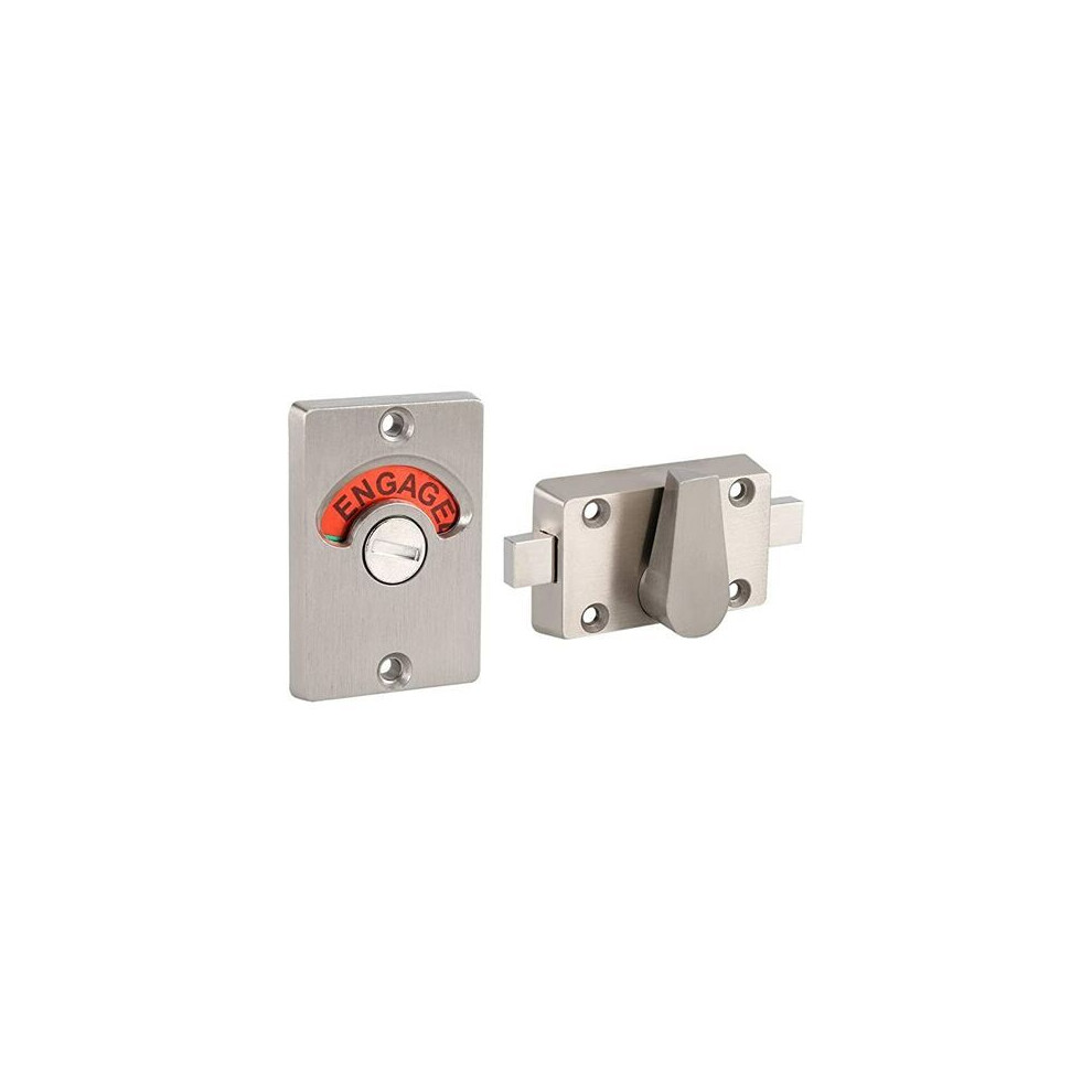 Smooth Surface Indicator Lock, Stainless Steel Door Lock For Public Places With Vacant Engaged And Easy Installation, Anti-Rusty And Solid Material 9405630227451
