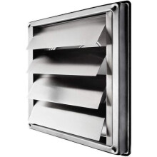 Weatherproof Exterior Wall Vent Cover With Stainless Steel Material Automatic Closing Hood For Multiple Usages Including Workshop Cellar Tumble Dryer