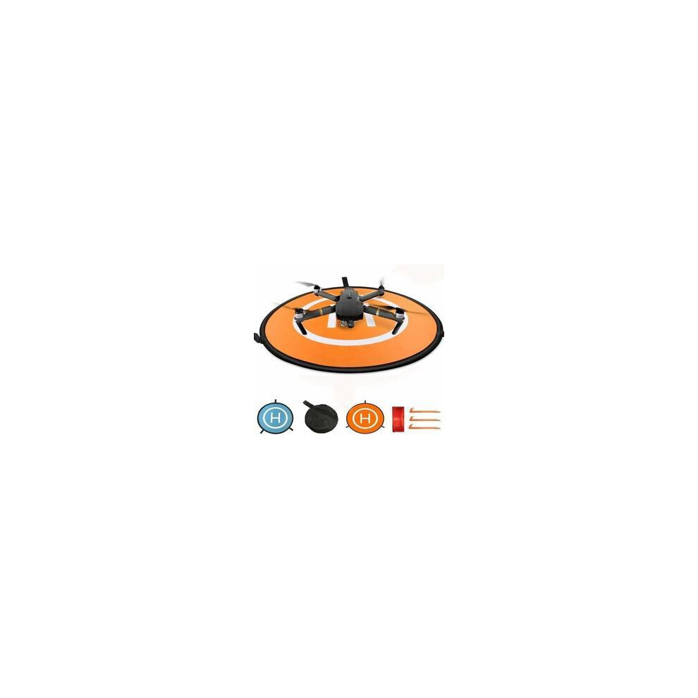 Fast Fold Portable Drone Landing Pad, Double Sided Universal Quadcopter Landing Zone For Dji Mavic Pro Phantom, Waterproof Material & Reflective 9405630579239