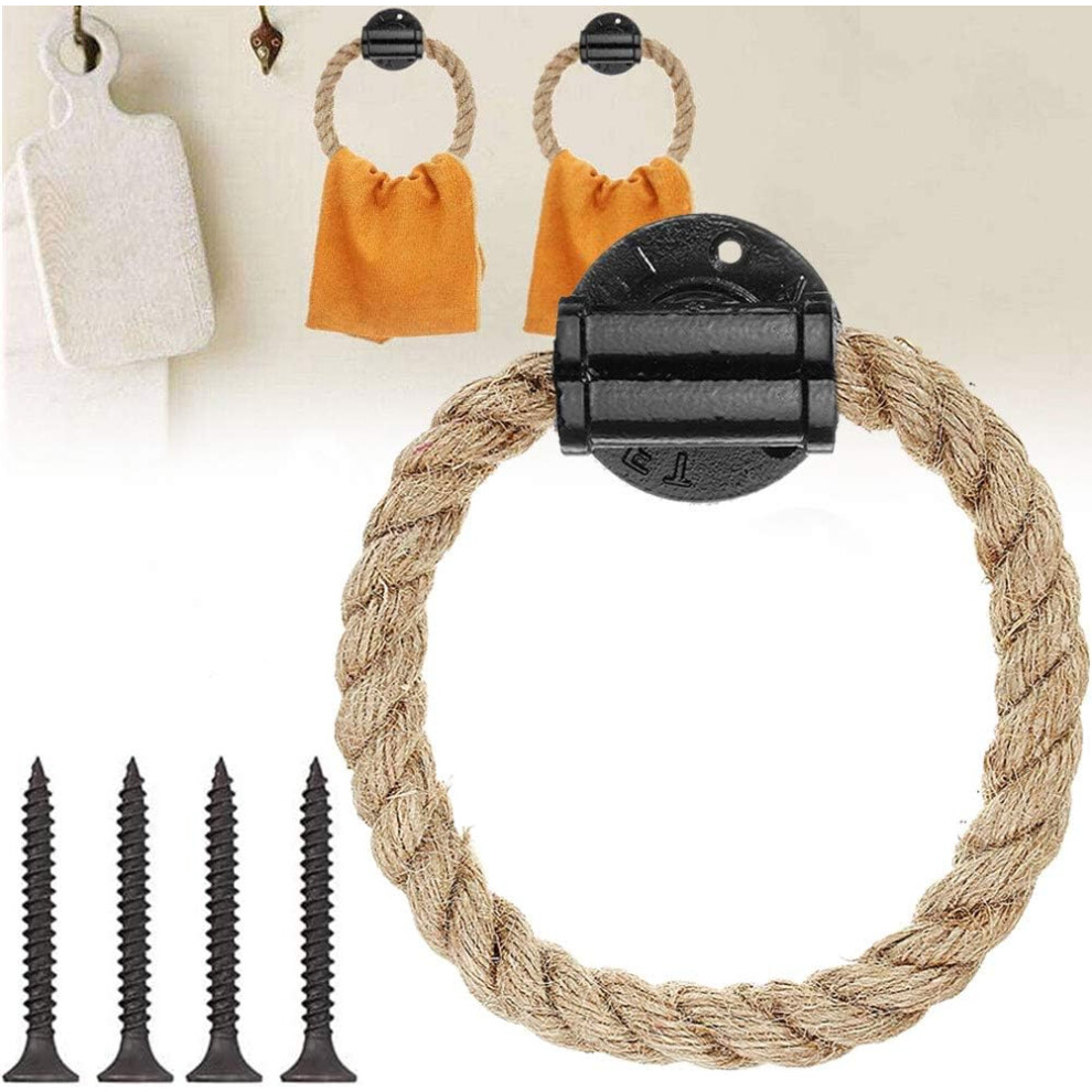 Rustic Hemp Rope Handles For Cabinets, Antique Handles Adding Charm To Your Kitchen & Wardrobe Decor 9340959442065