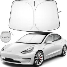 Parasole riflettente per Tesla Model S, tessuto termoisolante a doppio strato dal design personalizzato che protegge il veicolo dal sole cocente, per