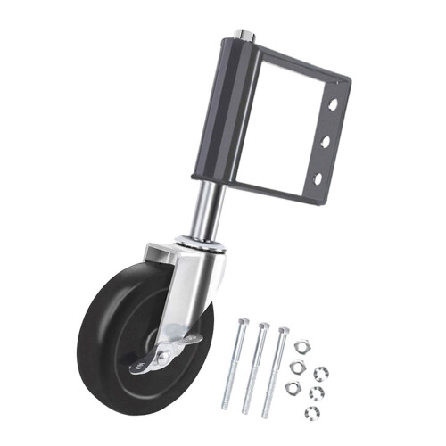 Portable Sturdy Gate Casters Accessory for Stable-5 inch black