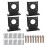 Sturdy Metal Deck Post Anchors Base Brackets with Adjustable 1