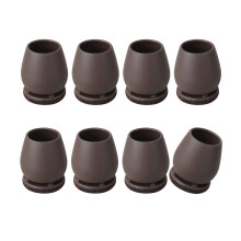 8Pcs Felt Bottom Furniture Pad Round Cover-Brown round 1.25 inc