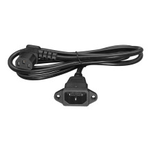 Multipurpose Mount C14 To Left Angle C13 Power Cord 0.6M Sturdy