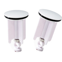 2Pcs Height Adjustable Sink Stoppers Universals Wash-White