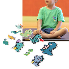 10Pcs Dinosaur Shape Cotton Sew On Patches for Clothes DIY Embroidery Applique
