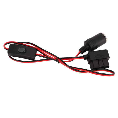 Car Small Power Adapter 16Pin Waterproof OBD2 Cigarette Lighter Female socket 1