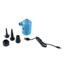 Tragbare blaue USB-Luftpumpe 10x7x6 cm In- & Deflator für Camping