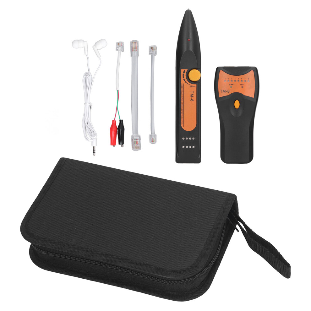 Network Cable Tester For Rj45 Rj11 Port Ethernet Cable Tester Tool With Fast Slow Testing And Visible Led Status Display For Continuity Test And 9423501511119