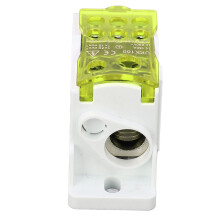 Terminal Block Power Junction Box 690V 160A DIN Rail Enclosure Yellow