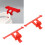 Compact Red Tail Fin Ornament for Clogs - Durable ABS Material 6