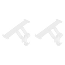 Ali di coda in ABS bianco per scarpe Hole - Ornamento pendente elegante, 1 paio