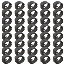 40 Stuks Stoel Voet Pad Antislip Stoelbeen Tip-25 mm zwart