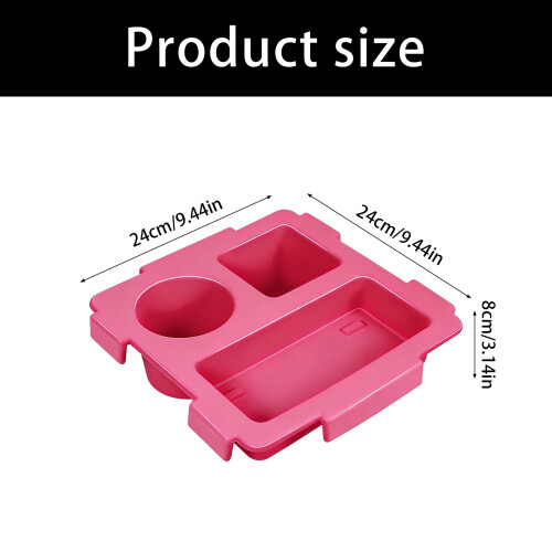 Top Cup Holder Tray Accessory for Beach Bag Water-Black 1