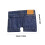 Stylish Jeans Fabric Foldable Wallet Portable Design Suitable 3