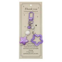 Lovely Star Bag Charms for Purse Backpack Decorations-Purple