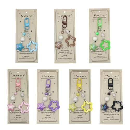 Lovely Star Bag Charms for Purse Backpack Decorations-Purple 1