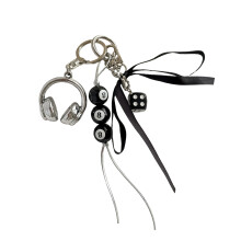 Headphones Bag Charm,Lovely Keychain for Handbags,Backpacks