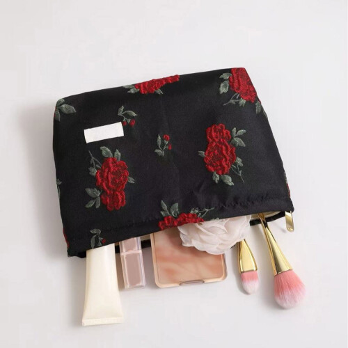 Modische Make-up-Tasche für Damen mit Blumenmuster,-groß 2