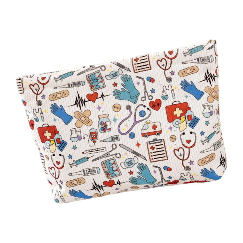 Women Compact Corduroy Handheld Cosmetic-medical care pattern