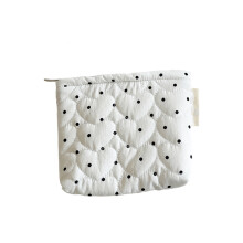 Stylish Travel Makeup Bags Quilted Organizer Elegant-square bag