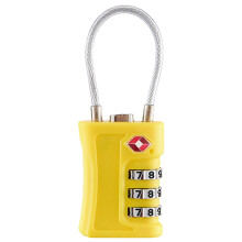 Combination Padlock Waterproof 3Digit Combination Lock-Yellow