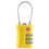 Combination Padlock Waterproof 3Digit Combination Lock-Yellow 1