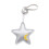Creative 3D Star PU Leather Bag Charm for Bags Keychains-Silver 1