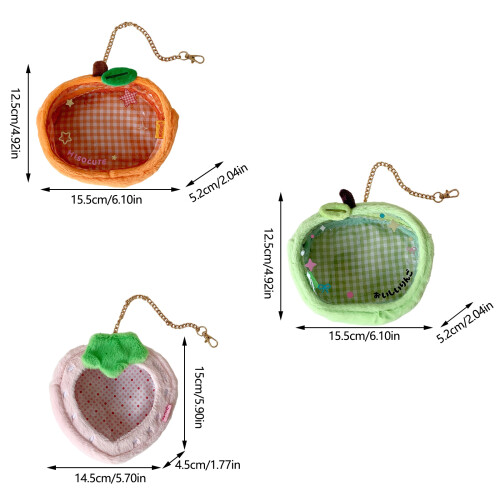 Tragetasche, transparente Figuren-Display-Tasche mit-Orange 2