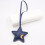 Creative 3D Star PU Leather Bag Charm for Bags Keychains-Silver 5