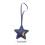Creative 3D Star PU Leather Bag Charm for Bags Keychains-Silver 4