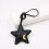Creative 3D Star PU Leather Bag Charm for Bags Keychains-Silver 7