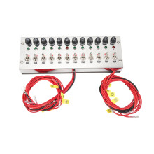 12 Gang Electrical Control Center With Barrier Terminal Block And Multiple Module Extension, For Advanced Circuit Management