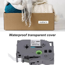 Tre-i-ett-design laminert etikettape kompatibel med Brother P Touch, slitesterke utskrifter krøller ikke sterk klebende vanntett etikettape for